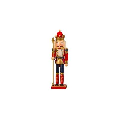 FLAMMKRAFT Casse-noisette Figurine Exquise Ornement Casse-noisette En Bois Sur Le Thème De Noël Pour Cave À Vin Ou Bureau Rouge Roi - Publicité FLAMMKRAFT Casse-noisette Figurine Exquise Ornement Casse-noisette En Bois Sur Le Thème De Noël Pour Cave À Vin Ou Bureau Rouge Roi - Publicité