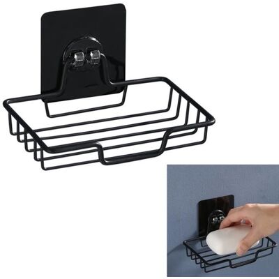 Cellfast Porte-savon Et Porte-éponge - Acier Inoxydable - Noir - 3 Pcs - Publicité Cellfast Porte-savon Et Porte-éponge - Acier Inoxydable - Noir - 3 Pcs - Publicité