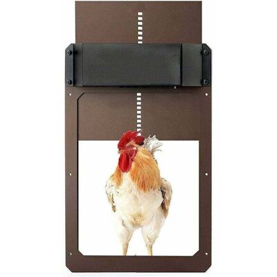 Scotch Kit De Porte De Poulailler Automatique, Porte De Poulailler Automatique Alimentée Par Batterie Avec Minuterie Et Capteur De Lumière, Accessoires De Poulailler - Publicité Scotch Kit De Porte De Poulailler Automatique, Porte De Poulailler Automatique Alimentée Par Batterie Avec Minuterie Et Capteur De Lumière, Accessoires De Poulailler - Publicité