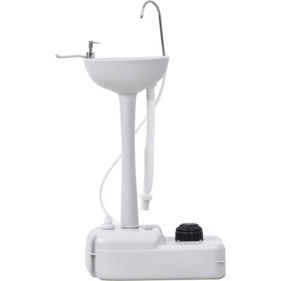 ACKERMAN Lavabo, Lave-mains, Lavabo Mobile, Portable, Avec Roulettes, 51 Cm X 33,5 Cm X 103 Cm, Blanc - Publicité ACKERMAN Lavabo, Lave-mains, Lavabo Mobile, Portable, Avec Roulettes, 51 Cm X 33,5 Cm X 103 Cm, Blanc - Publicité