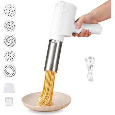 SCORPIO Machine A Pate Électrique Portative, Laminoir A Pate Fraiche Portable Amovible, Appareil De Cuisine Automatique, Machine À Nouilles Multifonctionnelle Avec 5 Moules. Publicité SCORPIO Machine A Pate Électrique Portative, Laminoir A Pate Fraiche Portable Amovible, Appareil De Cuisine Automatique, Machine À Nouilles Multifonctionnelle Avec 5 Moules. Publicité