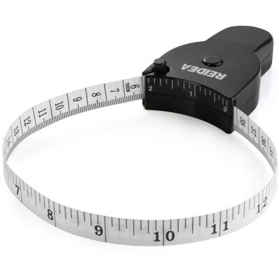 BRINSEA Mètre Ruban Pour Le Corps 150 Cm Avec Goupille De Verrouillage Portable Et Bouton Poussoir, Ensoleillé - Publicité BRINSEA Mètre Ruban Pour Le Corps 150 Cm Avec Goupille De Verrouillage Portable Et Bouton Poussoir, Ensoleillé - Publicité