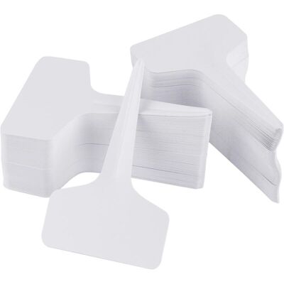 Melissa 100 Pièces Étiquettes De Plantes Durables Étiquettes Marqueurs T-type Imperméable Marqueurs T Tag Plante - Premium Nursery Garden Étiquettes - Eco Friendly - Blanc Grisâtre (6 X 10cm) - Publicité Melissa 100 Pièces Étiquettes De Plantes Durables Étiquettes Marqueurs T-type Imperméable Marqueurs T Tag Plante - Premium Nursery Garden Étiquettes - Eco Friendly - Blanc Grisâtre (6 X 10cm) - Publicité