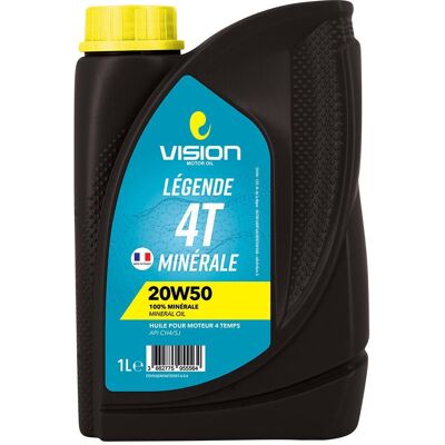 Vision Legend - Huile 4t 20w50 Ma2 1l - Minérale - Publicité Vision Legend - Huile 4t 20w50 Ma2 1l - Minérale - Publicité