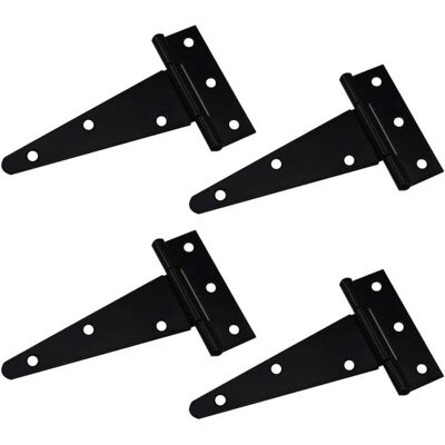 Scotch Charnière En T Charnière Triangulaire Charnière En T Robuste Triangle Galvanisé 4 Pouces Noir Peut Être Utilisé Pour Accrocher Des Portes D'Armoires Portes De Jardin Boîtes En Bois 4 Pièces - Publicité Scotch Charnière En T Charnière Triangulaire Charnière En T Robuste Triangle Galvanisé 4 Pouces Noir Peut Être Utilisé Pour Accrocher Des Portes D'Armoires Portes De Jardin Boîtes En Bois 4 Pièces - Publicité
