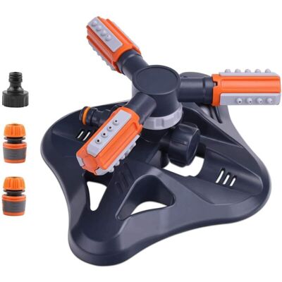 MOXIE Arroseur De Jardin 3 Bras 360 ° - Système D'Arrosage Automatique - Débit Réglable Et Débit D'Eau - Publicité MOXIE Arroseur De Jardin 3 Bras 360 ° - Système D'Arrosage Automatique - Débit Réglable Et Débit D'Eau - Publicité