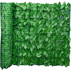 Heytea - Clture Artificielle de Feuilles de Lierre, 0,5m x 3m Brise Vue Jardin Haie Artificielle en Rouleau, Haie Feuillage Artificiel, Clture d'intimit¨, ¨cran de Jardin pour Balcon Cour Arri¨¨re Patio - Publicité