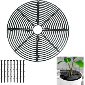 KOMIRO Grilles De Protection Pour Pots De Plantes - Cache-pot Réglable Jusqu'à 30 Cm - Kit Complet Avec Boulons Et Feuilles En Plastique Abs - Protège Plantes Contre Chats, Enfants Et Débris - Publicité KOMIRO Grilles De Protection Pour Pots De Plantes - Cache-pot Réglable Jusqu'à 30 Cm - Kit Complet Avec Boulons Et Feuilles En Plastique Abs - Protège Plantes Contre Chats, Enfants Et Débris - Publicité