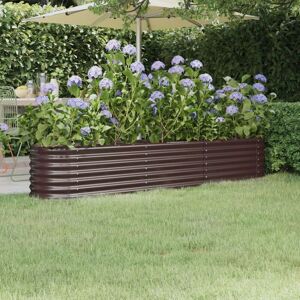 MAISONCHIC Jardinière, Bac À Fleurs, Pot De Fleurs Acier Enduit De Poudre Marron Con2779 Design In - Publicité MAISONCHIC Jardinière, Bac À Fleurs, Pot De Fleurs Acier Enduit De Poudre Marron Con2779 Design In - Publicité