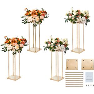 Mophorn - Lot De 4 Supports À Fleurs En Métal Doré Pour Mariage, Hauteur De 60 Cm Avec Stratifié En Métal, Vases Centraux Géométriques, Présentoir Cylindrique Pour Fleurs Pour Événements, Réceptions - Publicité Mophorn - Lot De 4 Supports À Fleurs En Métal Doré Pour Mariage, Hauteur De 60 Cm Avec Stratifié En Métal, Vases Centraux Géométriques, Présentoir Cylindrique Pour Fleurs Pour Événements, Réceptions - Publicité