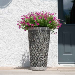 Wanda Collection - Pot Bac Jardinière Conique Galet 80cm Jardin Extérieur Zen - Publicité Wanda Collection - Pot Bac Jardinière Conique Galet 80cm Jardin Extérieur Zen - Publicité