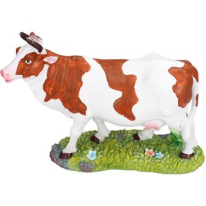 FLAMMKRAFT Statuette De Vache En Résine Décorative, Sculpture Animale Tête Levée Pour Décoration Intérieure - Publicité FLAMMKRAFT Statuette De Vache En Résine Décorative, Sculpture Animale Tête Levée Pour Décoration Intérieure - Publicité
