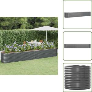 VIDAXL The Living Store - Lit Surélevé De Jardin Acier Enduit De Poudre Anthracite - Jardiniere Surélevée - Bac À Fleurs - Planter Extérieur - Décoration Jardin - Pot De Fleurs Métal - Publicité VIDAXL The Living Store - Lit Surélevé De Jardin Acier Enduit De Poudre Anthracite - Jardiniere Surélevée - Bac À Fleurs - Planter Extérieur - Décoration Jardin - Pot De Fleurs Métal - Publicité