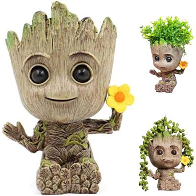 Generic Figurine Pot Fleurs Groot, Décoration Aquarium, Baby Groot Porte Stylos, Arbre Homme Planteur, Cadeau Créatif Pour Adultes Et Enfants - Publicité Generic Figurine Pot Fleurs Groot, Décoration Aquarium, Baby Groot Porte Stylos, Arbre Homme Planteur, Cadeau Créatif Pour Adultes Et Enfants - Publicité
