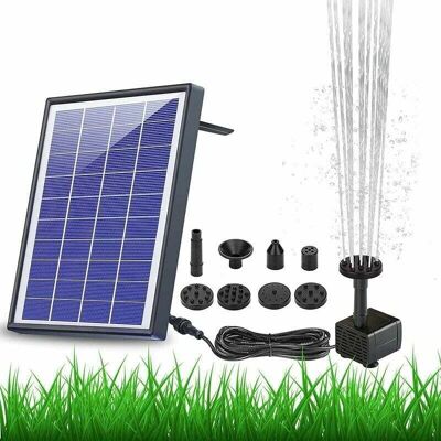 Vision Pompe De Fontaine Solaire 6,5 W Batterie Intégrée 1500 Mah, Pompe À Eau Solaire Fontaine Flottante Avec 6 Buses, Pour Bain D'Oiseaux, Aquarium, Étang Ou Décoration De Jardin Pompe D'Aérateur So - Publicité Vision Pompe De Fontaine Solaire 6,5 W Batterie Intégrée 1500 Mah, Pompe À Eau Solaire Fontaine Flottante Avec 6 Buses, Pour Bain D'Oiseaux, Aquarium, Étang Ou Décoration De Jardin Pompe D'Aérateur So - Publicité