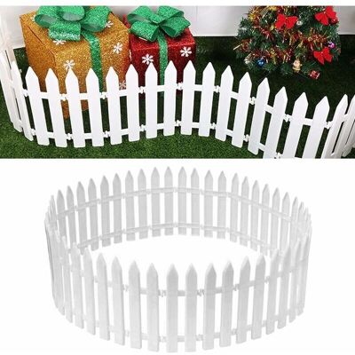PELTOR 20 Pcs Arbre De Noël Clôture En Plastique Blanc Palissade Arbre De Noël Maison Jardin Décoration De Fête De Mariage Miniature Jardin Clôture Herbe Pelouse Bord Clôture - Publicité PELTOR 20 Pcs Arbre De Noël Clôture En Plastique Blanc Palissade Arbre De Noël Maison Jardin Décoration De Fête De Mariage Miniature Jardin Clôture Herbe Pelouse Bord Clôture - Publicité