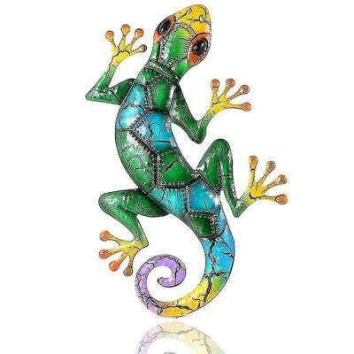 MEMKEY Statues De Jardin En Métal Gecko, Ornements D'Extérieur En Fer Pour Maison Et Jardin-1 - Publicité MEMKEY Statues De Jardin En Métal Gecko, Ornements D'Extérieur En Fer Pour Maison Et Jardin-1 - Publicité