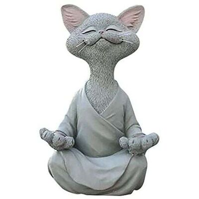 Scotch Chat Figurine, Méditation Yoga Chat Heureux, Zen Chat Pose Détendue Sculpture Pour La Maison Extérieure Pelouse Décoration Cadeaux Pour Les Amoureux Des Chats - Publicité Scotch Chat Figurine, Méditation Yoga Chat Heureux, Zen Chat Pose Détendue Sculpture Pour La Maison Extérieure Pelouse Décoration Cadeaux Pour Les Amoureux Des Chats - Publicité