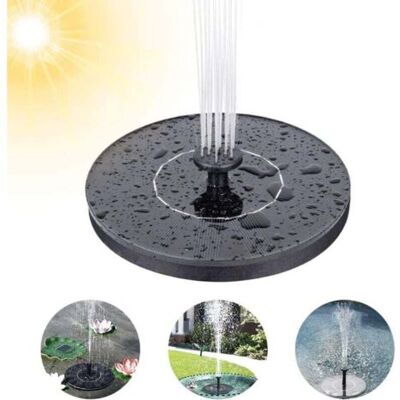 ABYSSE Fontaine Solaire Extérieur, Pompe À Eau Bassin Solaire Avec 7 Styles De Fontaine, Mini Fontaine Flottante Avec Panneau Solaire Pour Jardin D'Aquarium Bain D'Oiseau D'Étang, Fontaine À Oiseaux,1.4w - Publicité ABYSSE Fontaine Solaire Extérieur, Pompe À Eau Bassin Solaire Avec 7 Styles De Fontaine, Mini Fontaine Flottante Avec Panneau Solaire Pour Jardin D'Aquarium Bain D'Oiseau D'Étang, Fontaine À Oiseaux,1.4w - Publicité