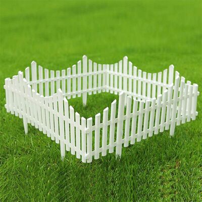 OEM Blanc Clôture De Jardin, Plastique Blanc Edgings Plante Gazon/pelouse, Bordures, Panneaux De Chemin De Paysage 4pc Pack(overal Size:244cml33cmh) - Publicité OEM Blanc Clôture De Jardin, Plastique Blanc Edgings Plante Gazon/pelouse, Bordures, Panneaux De Chemin De Paysage 4pc Pack(overal Size:244cml33cmh) - Publicité