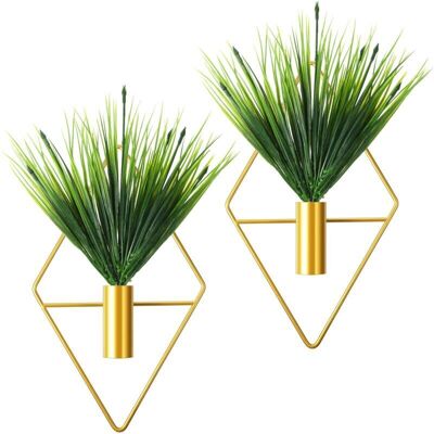 MOXIE 2 Pièces Jardinières Suspendues En Métal Vase Mural Géométrique Avec Plante Artificielle Porte-plante Suspendu Moderne Pot À Suspendre Géométrique Pour Décoration (or, Plante Aquatique) Npterbl - Publicité MOXIE 2 Pièces Jardinières Suspendues En Métal Vase Mural Géométrique Avec Plante Artificielle Porte-plante Suspendu Moderne Pot À Suspendre Géométrique Pour Décoration (or, Plante Aquatique) Npterbl - Publicité