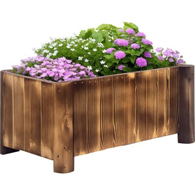 ARRIGONI Fioriera Bac A Fleurs Rectangulaire En Bois De Sapin 70 X 35 X 30 Cm - Publicité ARRIGONI Fioriera Bac A Fleurs Rectangulaire En Bois De Sapin 70 X 35 X 30 Cm - Publicité