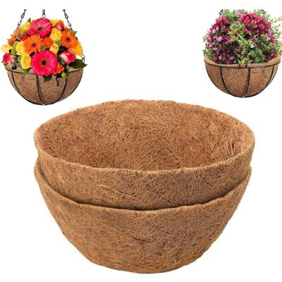 Melissa Doublure De Pot De Fleurs Remplacement Rond Doublure De Coco Naturelle Pour Panier Suspendu Pot De Fleurs (2 Pcs -25 Cm) - Publicité Melissa Doublure De Pot De Fleurs Remplacement Rond Doublure De Coco Naturelle Pour Panier Suspendu Pot De Fleurs (2 Pcs -25 Cm) - Publicité