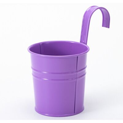 BRINSEA 2 Pots De Fleurs En Métal Suspendus, Jardinière En Pot En Fer Avec Trou De Drainage, Parfaits Pour La Décoration Du Jardin(violet) - Publicité BRINSEA 2 Pots De Fleurs En Métal Suspendus, Jardinière En Pot En Fer Avec Trou De Drainage, Parfaits Pour La Décoration Du Jardin(violet) - Publicité