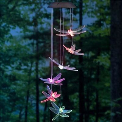 Cellfast Solaire Mobile Led Lumière Couleur Changement De Carillons À Vent Libellule Pendentif Aeolian Bell Cour Jardin Carillons À Vent - Publicité Cellfast Solaire Mobile Led Lumière Couleur Changement De Carillons À Vent Libellule Pendentif Aeolian Bell Cour Jardin Carillons À Vent - Publicité