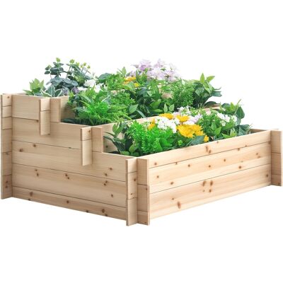 ARRIGONI Jardiniere En Bois De Sapin A 3 Niveaux Pour Potager Sureleve 120x100x54 Cm - Publicité ARRIGONI Jardiniere En Bois De Sapin A 3 Niveaux Pour Potager Sureleve 120x100x54 Cm - Publicité