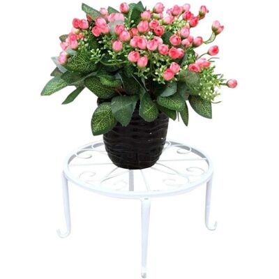 Melissa Support En Métal En Pot Pour Plantes En Fer Forgé Résistant À La Rouille 22,9 Cm Blanc - Publicité Melissa Support En Métal En Pot Pour Plantes En Fer Forgé Résistant À La Rouille 22,9 Cm Blanc - Publicité