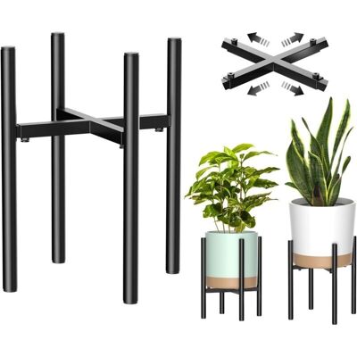 Melissa Support Plantes, Étagère Plantes En Metal Dans Un Style Simple, Support Pot De Fleur Intérieur Et Extérieur Largeur Réglable Pour Les Pots De 20-30cm(pot Non Inclus) - Publicité Melissa Support Plantes, Étagère Plantes En Metal Dans Un Style Simple, Support Pot De Fleur Intérieur Et Extérieur Largeur Réglable Pour Les Pots De 20-30cm(pot Non Inclus) - Publicité