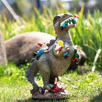 URSUS Statues De Nain De Jardin Décor Extérieur, Dinosaure Mangeant Des Gnomes Art De Jardin Extérieur Pour Automne Hiver Décor De Jardin, Statue Extérieure Pour Patio, Pelouse, Décoration D'Art De Cour, En - Publicité URSUS Statues De Nain De Jardin Décor Extérieur, Dinosaure Mangeant Des Gnomes Art De Jardin Extérieur Pour Automne Hiver Décor De Jardin, Statue Extérieure Pour Patio, Pelouse, Décoration D'Art De Cour, En - Publicité