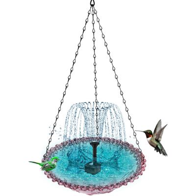 AULEDIO Bain Pour Oiseaux, Violet, Avec Fontaine Solaire Automatique, Pour Jardin, Extérieur, Décoration Attractif, Pompe Solaire Intégrée, Pour Boire Oiseaux - Publicité AULEDIO Bain Pour Oiseaux, Violet, Avec Fontaine Solaire Automatique, Pour Jardin, Extérieur, Décoration Attractif, Pompe Solaire Intégrée, Pour Boire Oiseaux - Publicité