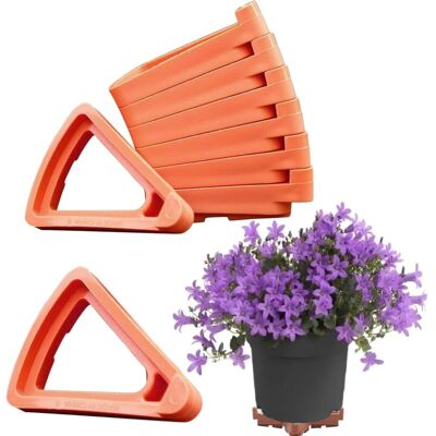 URSUS 24 Pièces Soucoupe Pour Pot Supports Triangulaires Respirants Pour Pots De Fleurs - Supports Invisibles - Pour Intérieur Et Extérieur - Grand(9cm) - Publicité URSUS 24 Pièces Soucoupe Pour Pot Supports Triangulaires Respirants Pour Pots De Fleurs - Supports Invisibles - Pour Intérieur Et Extérieur - Grand(9cm) - Publicité