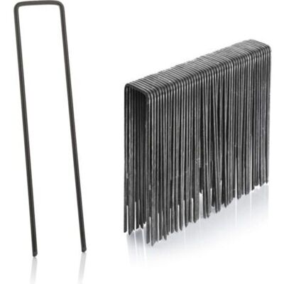 ABYSSE 50 Piquets De Fixation En Acier 3 Mm, 150 Mm Long, 40 Mm Large - Publicité ABYSSE 50 Piquets De Fixation En Acier 3 Mm, 150 Mm Long, 40 Mm Large - Publicité