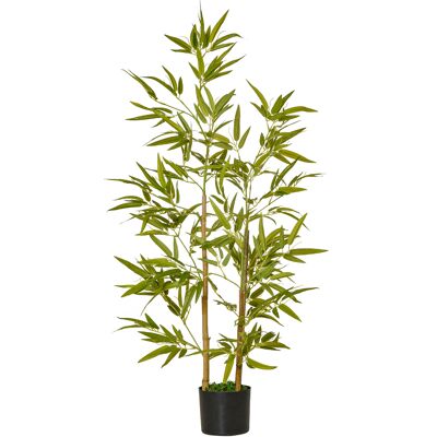 ARRIGONI Plante Artificielle D'Interieur 120 Cm En Pot Avec 336 Feuilles Bambou Artificiel Realiste Pour Interieur Et Exterieur - Publicité ARRIGONI Plante Artificielle D'Interieur 120 Cm En Pot Avec 336 Feuilles Bambou Artificiel Realiste Pour Interieur Et Exterieur - Publicité