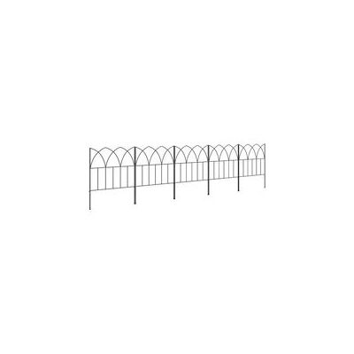 SANS MARQUE Lot De 5 Panneaux De Clôture De Jardin Décoratives En Métal, Bordure De Jardin, Parterre De Fleurs - Dim. 205 X 45,5 Cm - Publicité SANS MARQUE Lot De 5 Panneaux De Clôture De Jardin Décoratives En Métal, Bordure De Jardin, Parterre De Fleurs - Dim. 205 X 45,5 Cm - Publicité