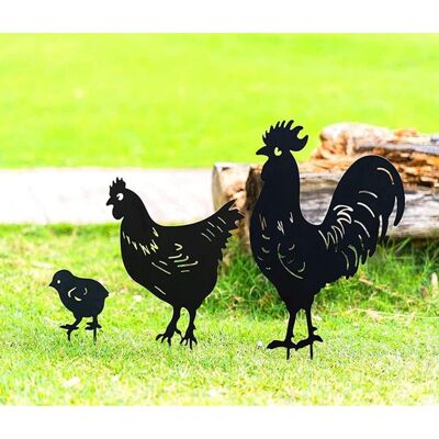 Vision Deco Jardin Exterieur Metal, Poulet Yard Art Jardin Statues Métalliques Déco Décoration De Jardin Pelouse Chemin Trottoir Jardin - Style Rétro Européen - Publicité Vision Deco Jardin Exterieur Metal, Poulet Yard Art Jardin Statues Métalliques Déco Décoration De Jardin Pelouse Chemin Trottoir Jardin - Style Rétro Européen - Publicité