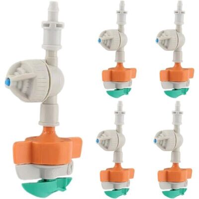 ACKERMAN Arroseur Rotatif 5 Pièces - Outil D'Irrigation Suspendu - Arroseur De Jardin - Pour Parterres De Fleurs, Terrains De Sport, Fermes, Cours, Serres Et - Publicité ACKERMAN Arroseur Rotatif 5 Pièces - Outil D'Irrigation Suspendu - Arroseur De Jardin - Pour Parterres De Fleurs, Terrains De Sport, Fermes, Cours, Serres Et - Publicité