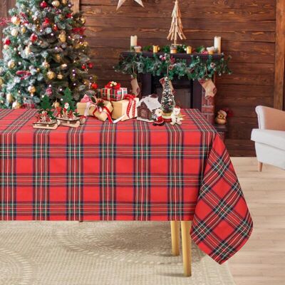 ACKERMAN Nappe De Noël À Carreaux Rectangulaire 140x220 Cm Lavable Adaptée Au Jardin De Noël, Dîner, Photographie De Noël, Décoration De Fond, Fête De Vacances, Garage, Bannière, Drapeau En Tissu Suspendu - Publicité ACKERMAN Nappe De Noël À Carreaux Rectangulaire 140x220 Cm Lavable Adaptée Au Jardin De Noël, Dîner, Photographie De Noël, Décoration De Fond, Fête De Vacances, Garage, Bannière, Drapeau En Tissu Suspendu - Publicité
