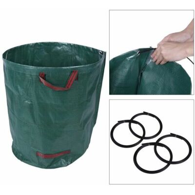 SANS MARQUE Sacs À Ordures De Recyclage D'Herbe Tissés Portables De Jardin Extérieur - Publicité SANS MARQUE Sacs À Ordures De Recyclage D'Herbe Tissés Portables De Jardin Extérieur - Publicité