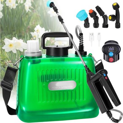 Scotch Pulverisateur De Jardin 5l, Pulverisateur Électrique À Batterie Pression Avec 4 Buses Réglable, Indicateur Du Niveau De Batterie, 3 Vitesses Réglables, Usb Rechargeable Pour Arrosage - Publicité Scotch Pulverisateur De Jardin 5l, Pulverisateur Électrique À Batterie Pression Avec 4 Buses Réglable, Indicateur Du Niveau De Batterie, 3 Vitesses Réglables, Usb Rechargeable Pour Arrosage - Publicité