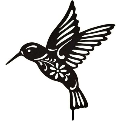 Scotch Sculpture Métal Noir Colibri Décoration Murale Extérieure Jardin Cour Paysage - Publicité Scotch Sculpture Métal Noir Colibri Décoration Murale Extérieure Jardin Cour Paysage - Publicité