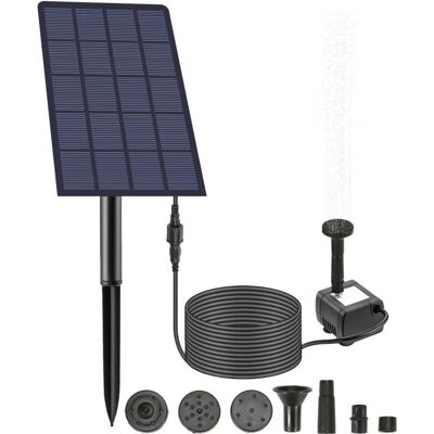 MOXIE Sjlerst Pompe De Fontaine Solaire, Fontaine Solaire Pour L'Extérieur, Fontaine De Jardin, Pompe À Eau Pour Bain D'Oiseaux, Fontaine À Énergie Solaire, Fontaine Solaire 2,5 W 160l/h Pour Étangs, Jardin - Publicité MOXIE Sjlerst Pompe De Fontaine Solaire, Fontaine Solaire Pour L'Extérieur, Fontaine De Jardin, Pompe À Eau Pour Bain D'Oiseaux, Fontaine À Énergie Solaire, Fontaine Solaire 2,5 W 160l/h Pour Étangs, Jardin - Publicité