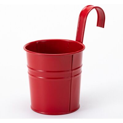 BRINSEA 2 Pots De Fleurs En Métal Suspendus, Jardinière En Pot En Fer Avec Trou De Drainage, Parfaits Pour La Décoration Du Jardin(rouge) - Publicité BRINSEA 2 Pots De Fleurs En Métal Suspendus, Jardinière En Pot En Fer Avec Trou De Drainage, Parfaits Pour La Décoration Du Jardin(rouge) - Publicité