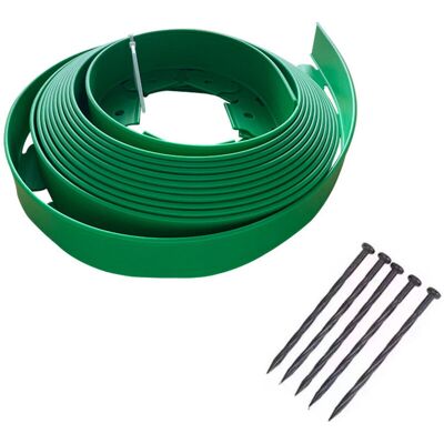 MOXIE Bordure De Pelouse En Plastique Lineborder Flexible, 30 Ancrages Au Sol, Longueur 10m, Hauteur 4cm, Vert - Publicité MOXIE Bordure De Pelouse En Plastique Lineborder Flexible, 30 Ancrages Au Sol, Longueur 10m, Hauteur 4cm, Vert - Publicité