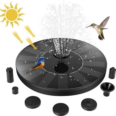 Zanussi Fontaine Solaire Exterieure De Jardin, Pompe Avec 7 Buses Abreuvoir Oiseaux Exterieur, Bains D'Oiseaux, Etangs,patio,décoration De Jardin - Publicité Zanussi Fontaine Solaire Exterieure De Jardin, Pompe Avec 7 Buses Abreuvoir Oiseaux Exterieur, Bains D'Oiseaux, Etangs,patio,décoration De Jardin - Publicité