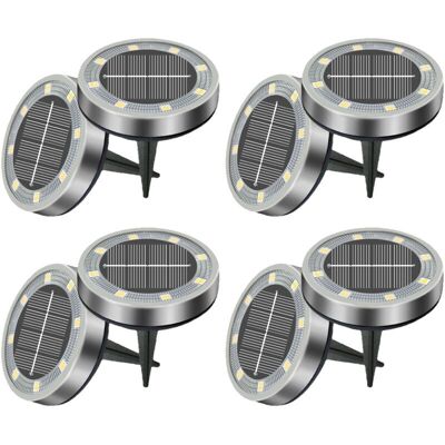 Melissa Set De 8/12/18 Bornes Solaires De Jardin - 8 Leds Blanc Froid Étanches - Décoration Pour Pelouse, Allée, Allée - Publicité Melissa Set De 8/12/18 Bornes Solaires De Jardin - 8 Leds Blanc Froid Étanches - Décoration Pour Pelouse, Allée, Allée - Publicité