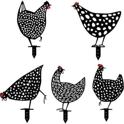 SANS MARQUE Décorations De Poulet De Jardin 5 Pièces, Coq En Métal, Décorations Réalistes De Pelouse De Poule, Art De Ferme De Poulet, Allées De Pelouse, Trottoirs, Décorations De Jardin Extéri - Publicité SANS MARQUE Décorations De Poulet De Jardin 5 Pièces, Coq En Métal, Décorations Réalistes De Pelouse De Poule, Art De Ferme De Poulet, Allées De Pelouse, Trottoirs, Décorations De Jardin Extéri - Publicité